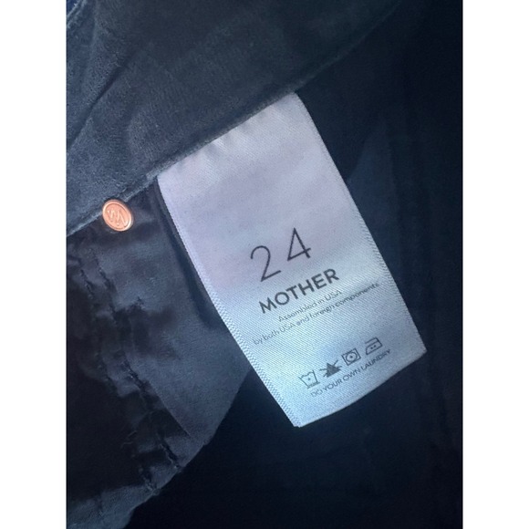 MOTHER‎ The High Waisted Looker Ankle Fray Lighting Up Lanterns Jeans Size 24 - Picture 6 of 7